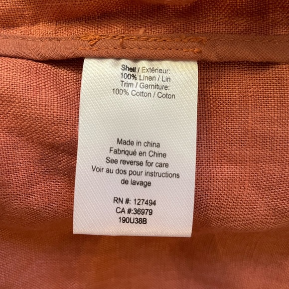 Heart loom | 100% Linen blazer | Terra cotta colour | Size S | NWOT - Picture 6 of 8